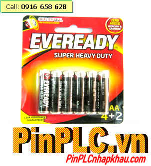 Eveready 1212BP6, Pin AAA 1.5v Eveready 1212BP6 Heavy Duty (Vỉ 6 viên)